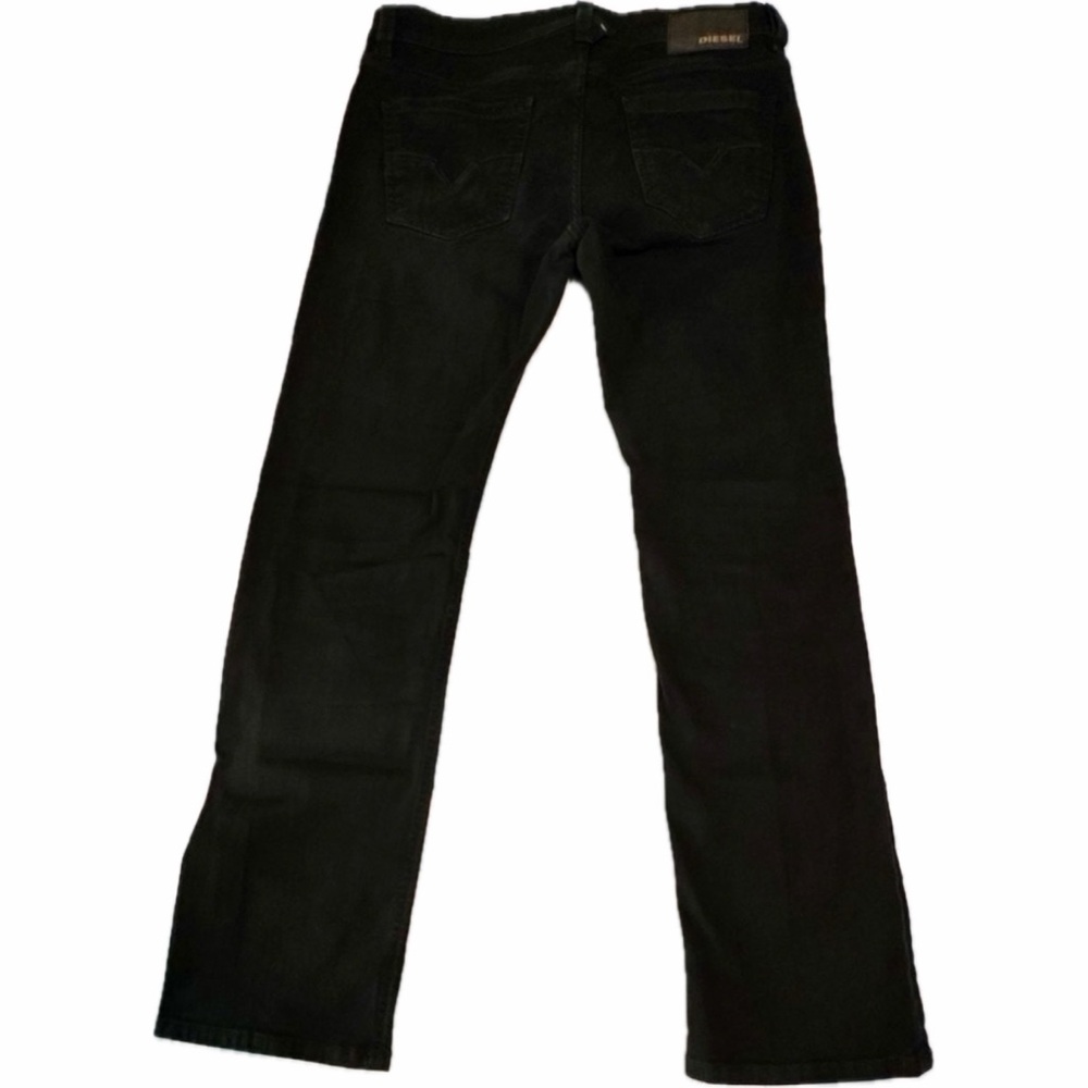 Diesel Larkee Black Straight Jeans W32 L30 | Spring Casual Stretch Denim - Picture 4 of 6